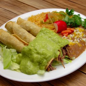 combo #9-3 taquitos with guacamole